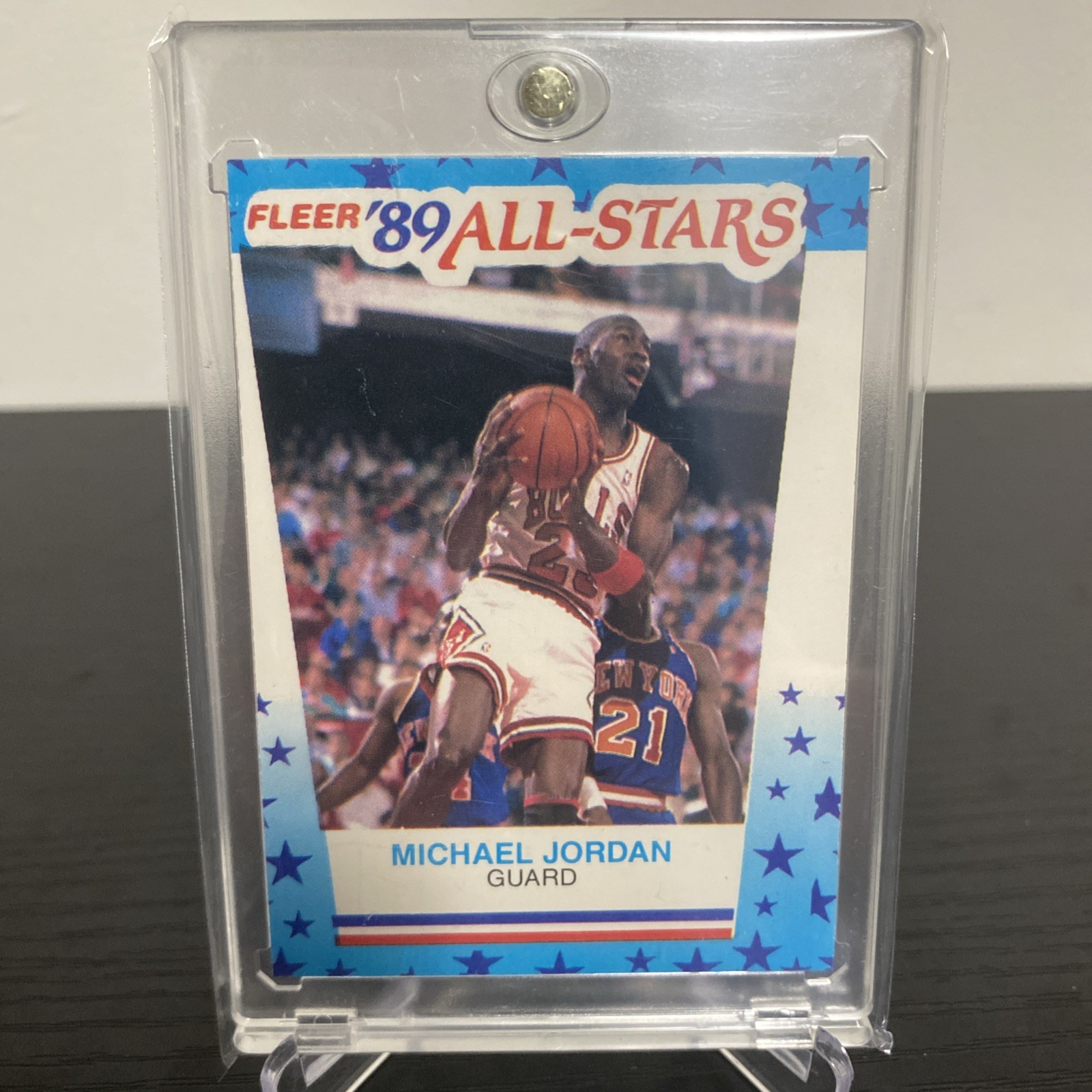 Michael Jordan 1989-90 Fleer All-Stars Sticker #3 Chicago Bulls NBA Basketball