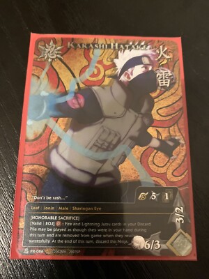 NARUTO ナルトカードゲーム CCG はたけカカシ PR Foil Naruto Cards - Kakashi Hatake Honorable Sacrifice Promo Foil PR