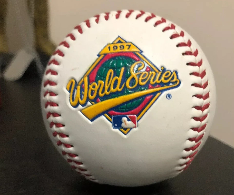 1997 Indians Vs Marlins World Series Commemorative Baseball - - Image 2 of 2