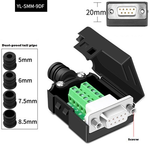 2Pcs D SUB9Pin RS232Connector RS232Male Female Connector DB9 COM RS232Connectors - Picture 33 of 33