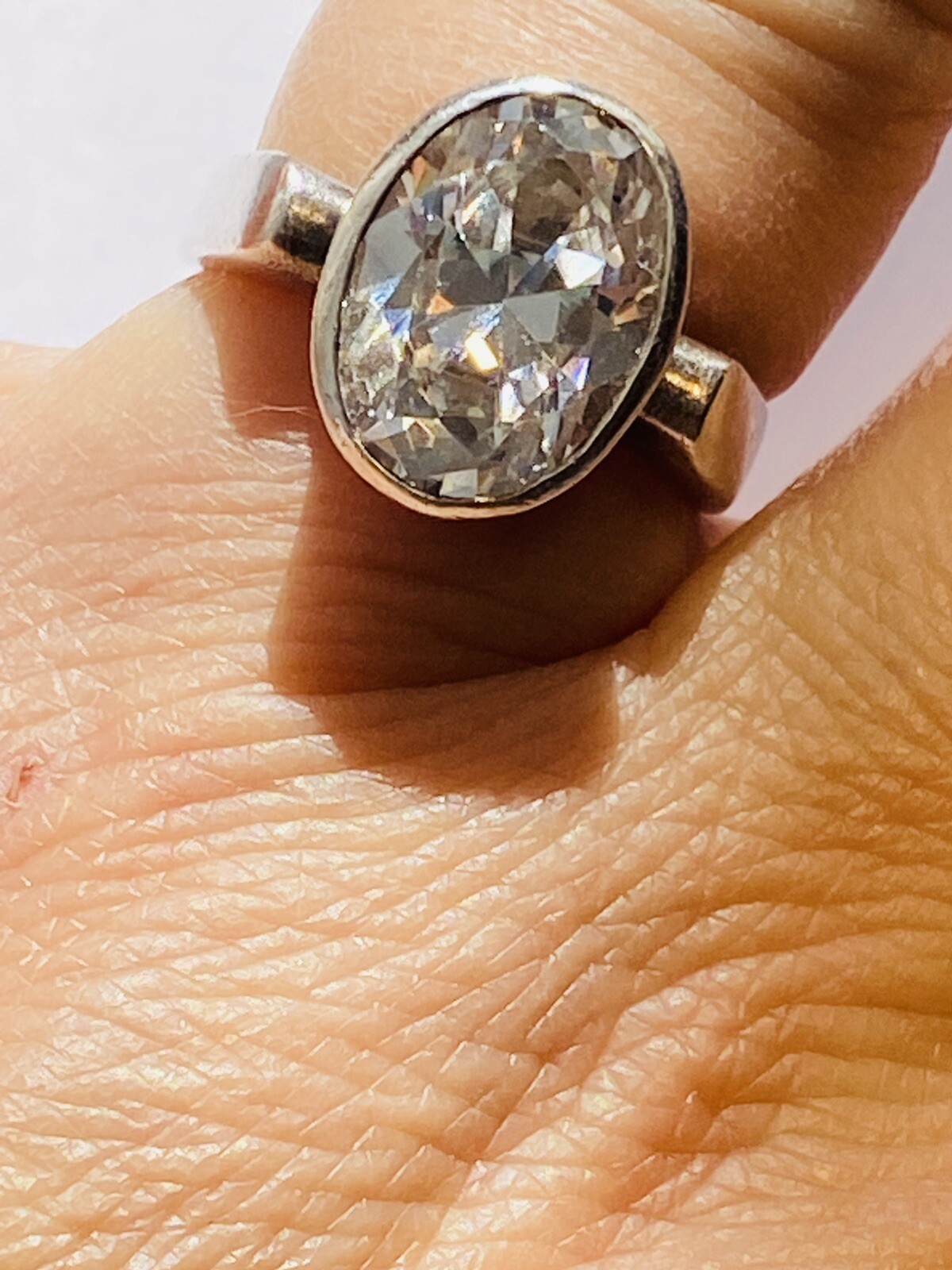 vintage silver 925 ring solid silver signed KH Ki… - image 8