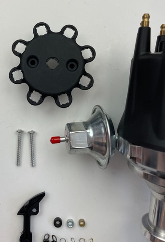 1966-1967 CADILLAC 429 SMALL CAP HEI DISTRIBUTOR + BLACK COIL + 8.5mm WIRES USA - Picture 5 of 18