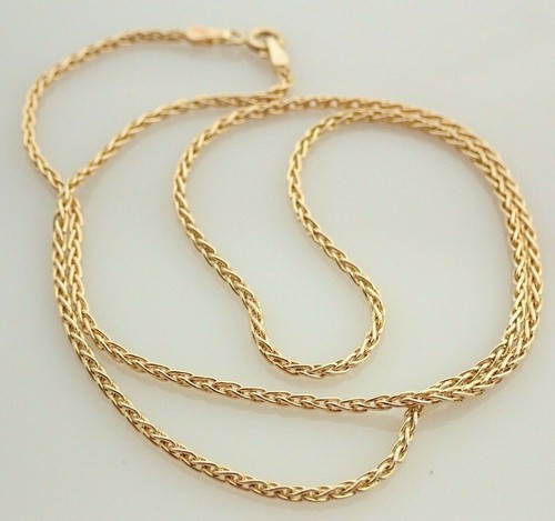 14k Solid Yellow Gold 585 Italy 18 