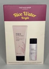 THE FACE SHOP Rice Water Brightening Facial Cleansing Foam & Oil Cleanse Set