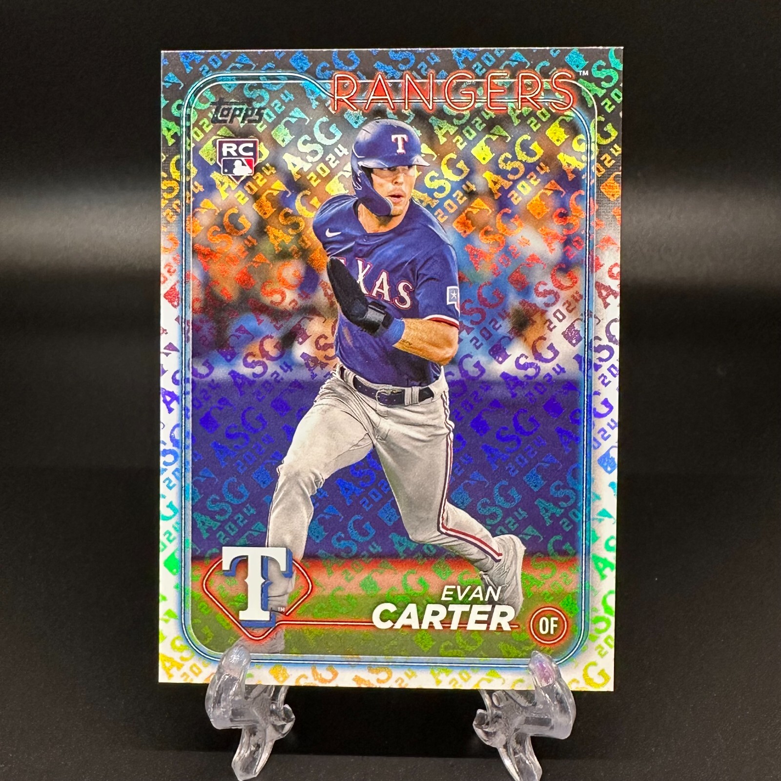 2024 Topps Evan Carter Rookie All-Star Game Foil ASG #280 Texas Rangers