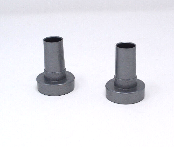 2x Rubbermaid Configuration Clothes Rod End Caps silver / gray Closet
