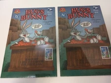 Lot of TWO USPS Bugs Bunny Comic Books with First Day Issue ~ New Still Sealed