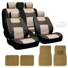 For Ford Faux Leather Seat Covers Split Bench Set Car Truck SUV