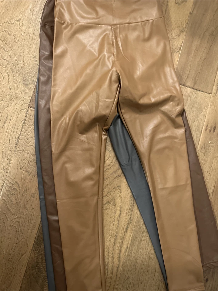 Leggings Moto Marca Nordstrom Imitación Cuero Talla PEQUEÑA Lote X 3 Foto 3 de 4