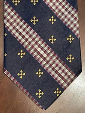 Guess American Classics Blue Red 100% Imported Silk Men’s Neck Tie Made In Usa