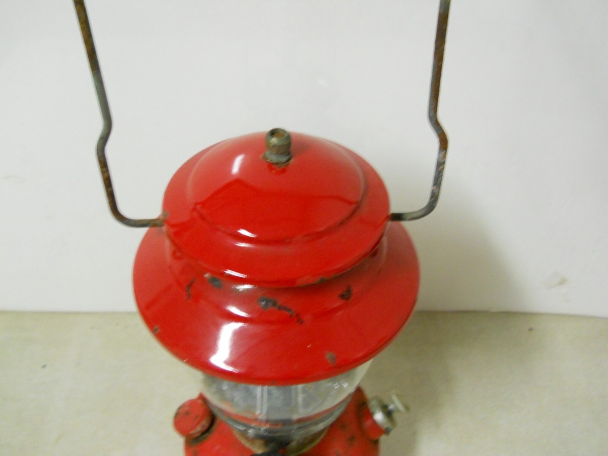 Coleman 赤 ランタン PYREX製　200a 66年 Vintage 11/66 Coleman Lantern Pyrex Red 200A | eBay