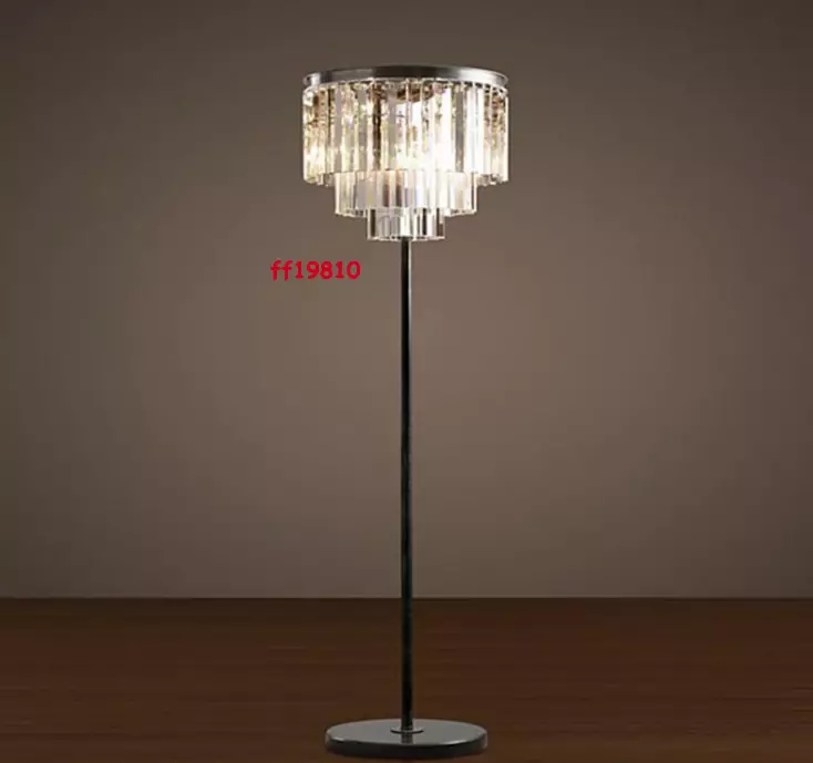 Modern Luxury K9 Crystal LED Floor Lamp Living room Bedroom E14 Floor Light