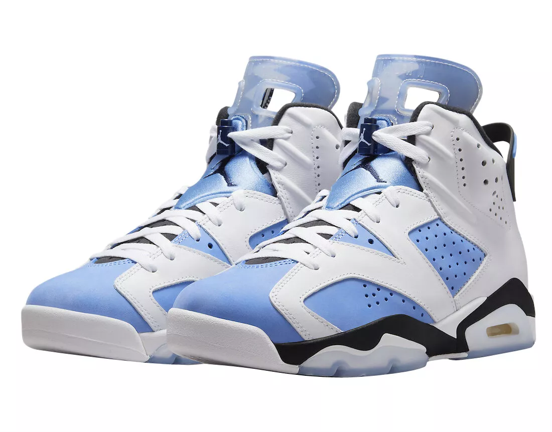 Air Jordan Retro 6 UNC' University blue white Men CT8529 410 New size 8-13