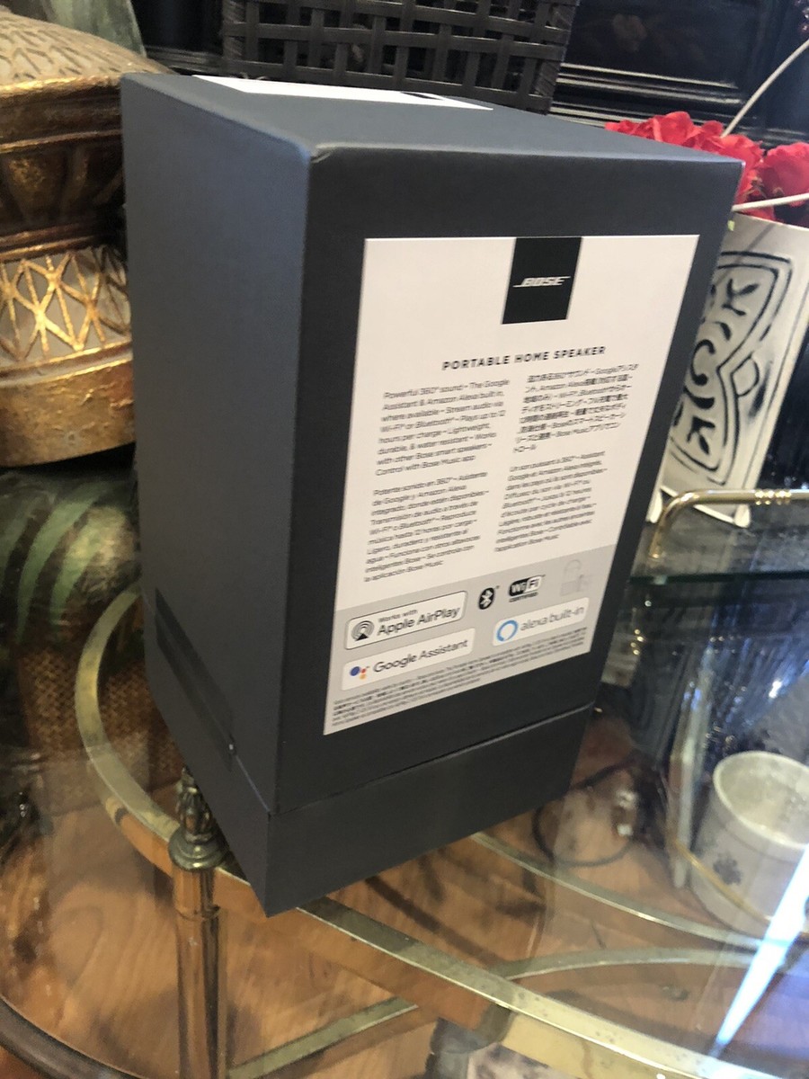 Bose - Portable Smart Speaker with built-in WiFi,Bluetooth,Google