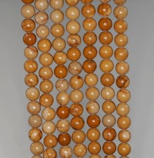 6MM BROWN PICTURE JASPER GEMSTONE ROUND LOOSE BEADS 15.5"