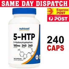 Nutricost 5 HTP 100mg 240 Capsules 5-Hydroxytrptopha PREMIUM Grade Express post