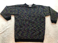 Helen Sue Sweater Womens Multicolor Knit USA Made 80's 90’s Grandma Grandpa Vtg