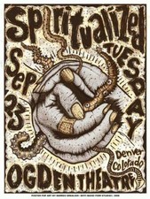 SPIRITUALIZED  - POSTER  - 2008 - DARREN GREALISH - OGDEN - DENVER 