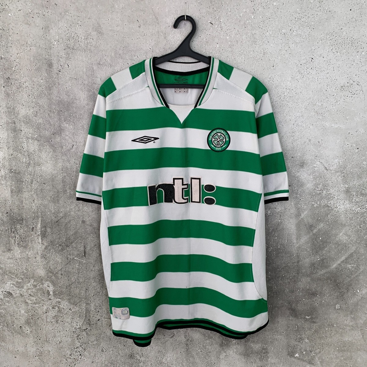 CELTIC 2001 2002 2003 HOME FOOTBALL SHIRT UMBRO JERSEY SIZE XXL
