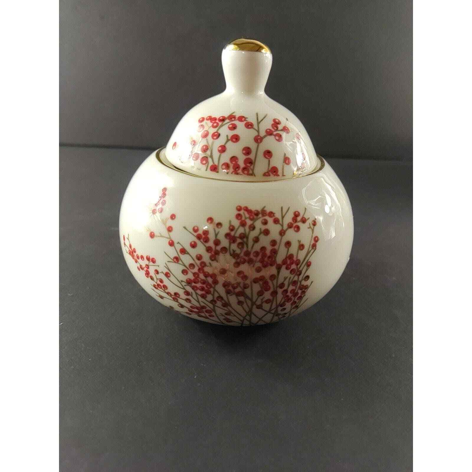 Nicole Miller Home Winterberry Tea Pot Set Creamer Sugar Bowl eBay