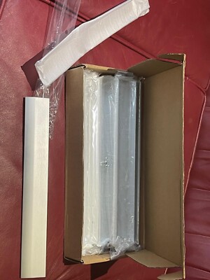 Furniware 10er Pack Zuggriffe gebürstet Chromoptik 30 cm lang