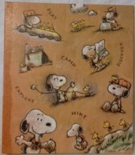 HALLMARK STORIES PEANUTS GANG SNOOPY SCRAPBOOK BINDER CAMP HIKE PLAY DISCOVER