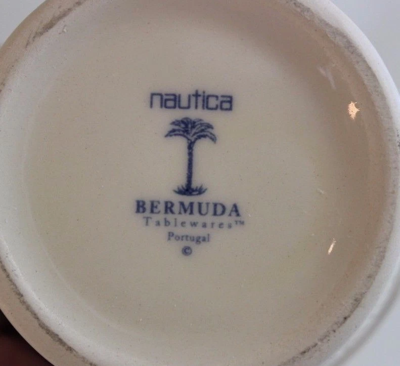Крем Nautica Bermuda RATTAN Creamer Basketweave с тиснением снят с производства 10 унций - Изображение 3 из 4