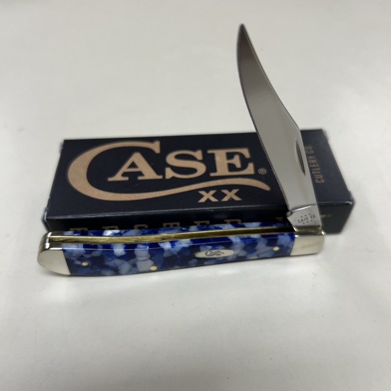 CASE XX #50726 BLUE CRACKLE SMOOTH SLIMLINE TRAPPER SS 