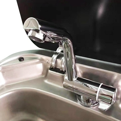 RV Caravan Copper Faucet Foldable Marine Boat Faucet Hot/Cold Water Swivel Tap - 第 9/11 張圖片