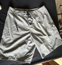 Nat Nast Summer Swimming Trunks Hybrid Board Shorts Men’s 34 Slate Grey EUC