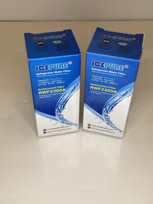 Icepure RWF2300A Refrigerator Replacement Filter WF1CB RF100 Kenmore 469910 2PK