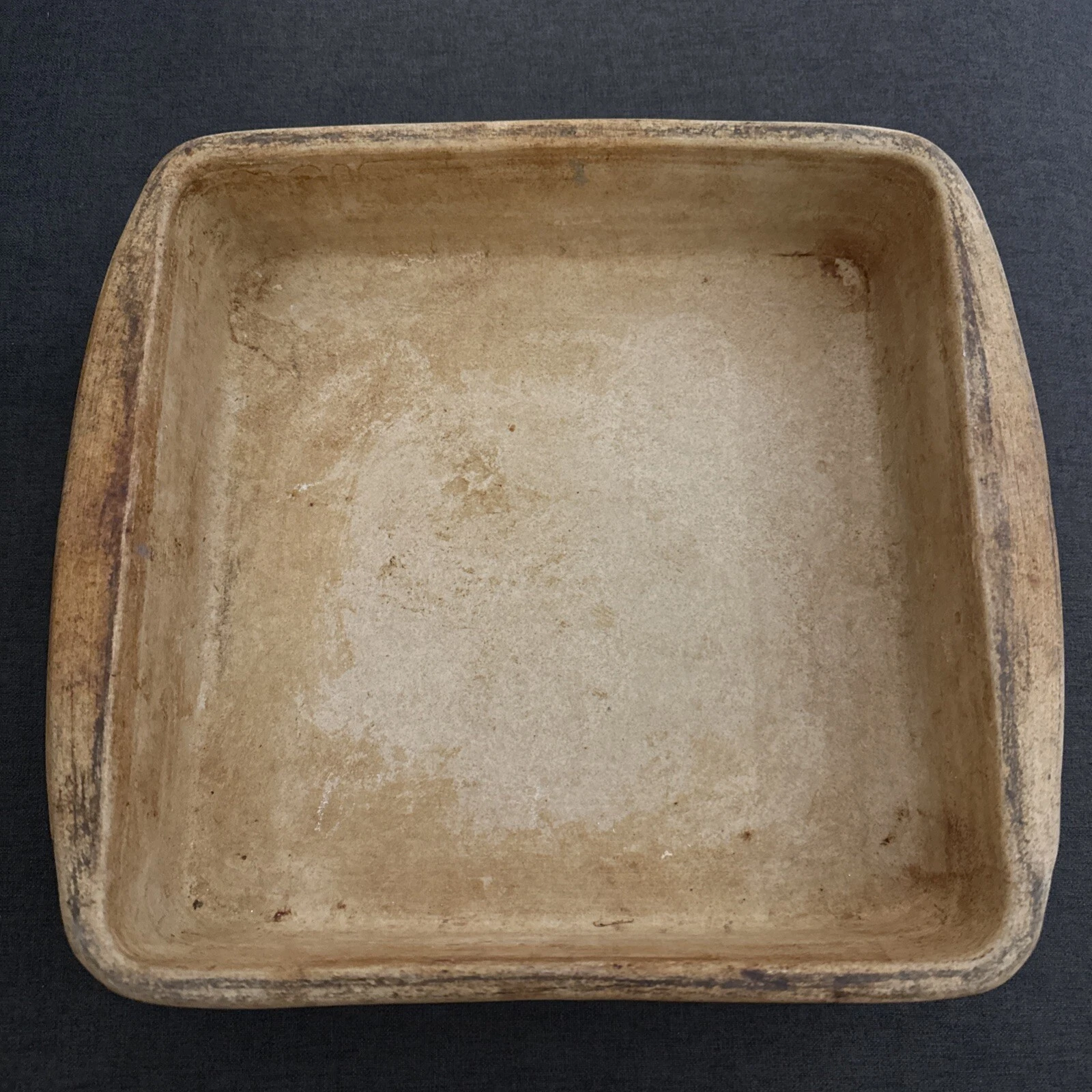 Pampered Chef Square Baking Pan Stone 9X9X2 Baker Stoneware 9x9 1490