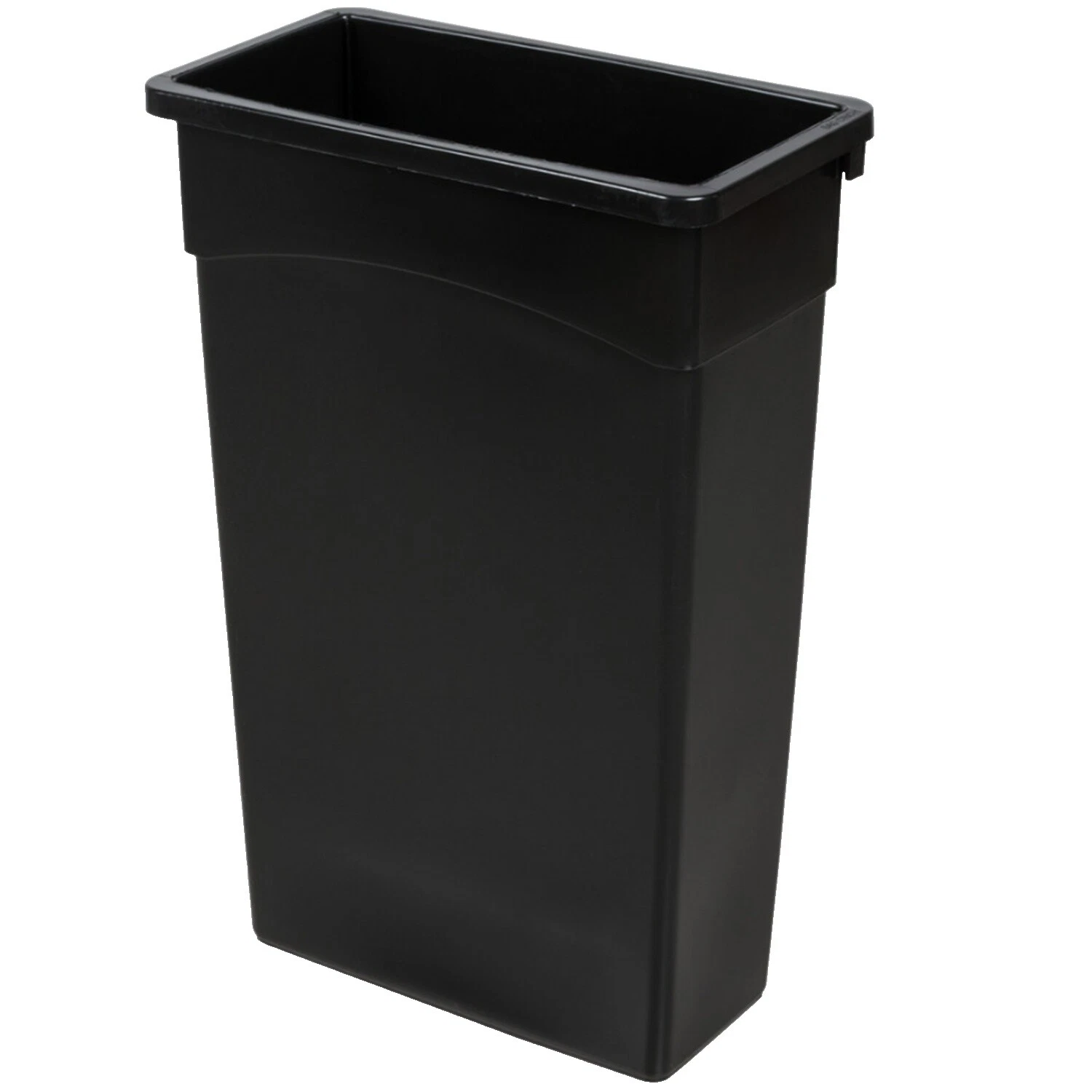 Hogar contemporáneo negro botes de basura y papeleras