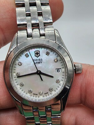 Women's 24829 Victorinox Swiss Army Alliance Quartz Watch MOP Dial
