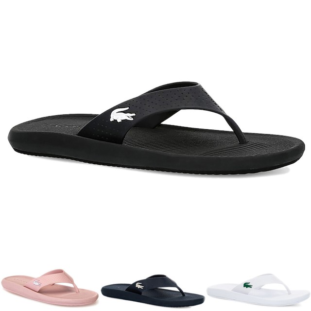 ladies lacoste flip flops