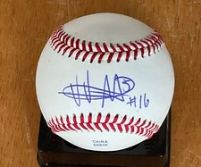 Victor Mederos Los Angeles Angels Signed Autograph Baseball