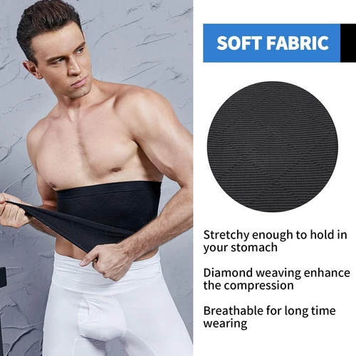 Herren Bauch Kontrolle Tuck Gürtel Body Shaper Abnehmen Taillentrainer Trimmer - Bild 5 von 16