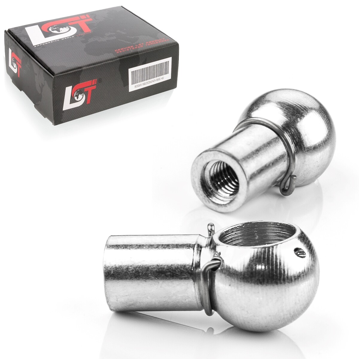 2x Ball Socket Gas Spring M6 Thread 10mm Ball Joint for RENAULT
