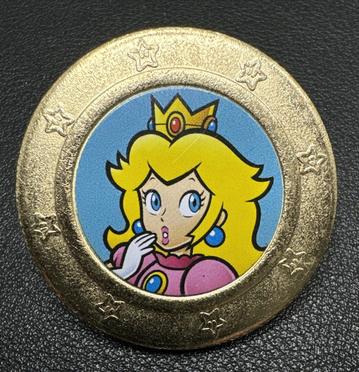Super Mario Nintendo Princess Peach Golden Token Coin Frankford