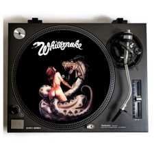 WHITESNAKE Turntable Slipmat for Vinyl Records 12" DJ Slip Mat record player