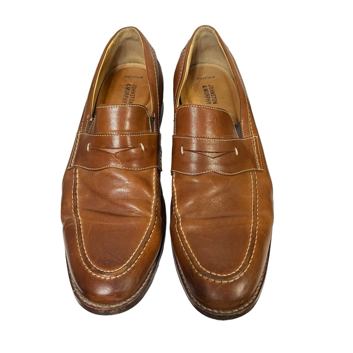 Leather Johnston And Murphy Garner Penny Johnston Murphy Shoes