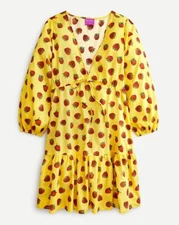 Edie Parker x J.CREW Strawberry Cover-up AO958 - Size Small - NWT - Rt $148