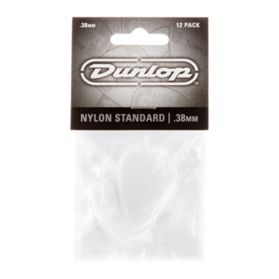 DUNLOP Nylon Standard Pick 0,38   Plektren   guitar picks   12er Pack