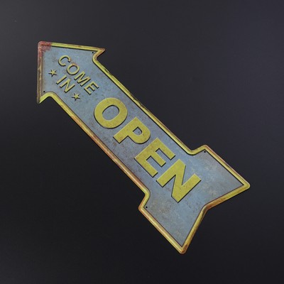 Kreative Occident Retro Tür Knob Aufhänger Tag kommen in offene für