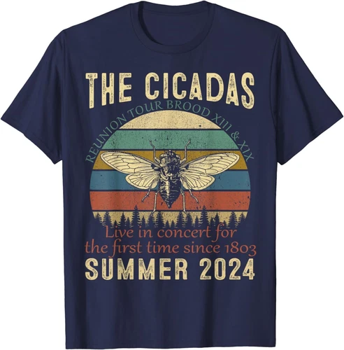 Cicada Brood XIII XIX Summer 2024 Reunion Tour Swarm Cicadas T-Shirt