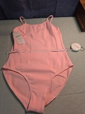 IBAKOM Pink Ballet Leotard Girls L 10-12 Dance Gymnastics Bodysuit NWT