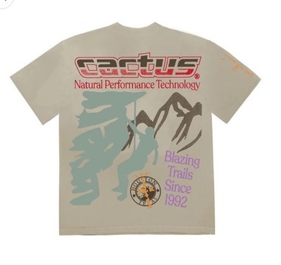 Travis Scott Cactus Jack Path T Shirt Mens XL Dark Cream CJNT-SS03