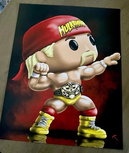 Hulk Hogan WWE Wrestling funko Style print