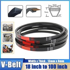 V-Belt Industry Drive Belt A-18 to A-100 inch V Belt Replacement Belt 13mm x 8mm