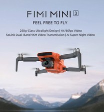AI Night Video FIMI Mini 3 4K GPS Drone 3-Axis Gimbal 4K/60FPS 48MP 9KM Range